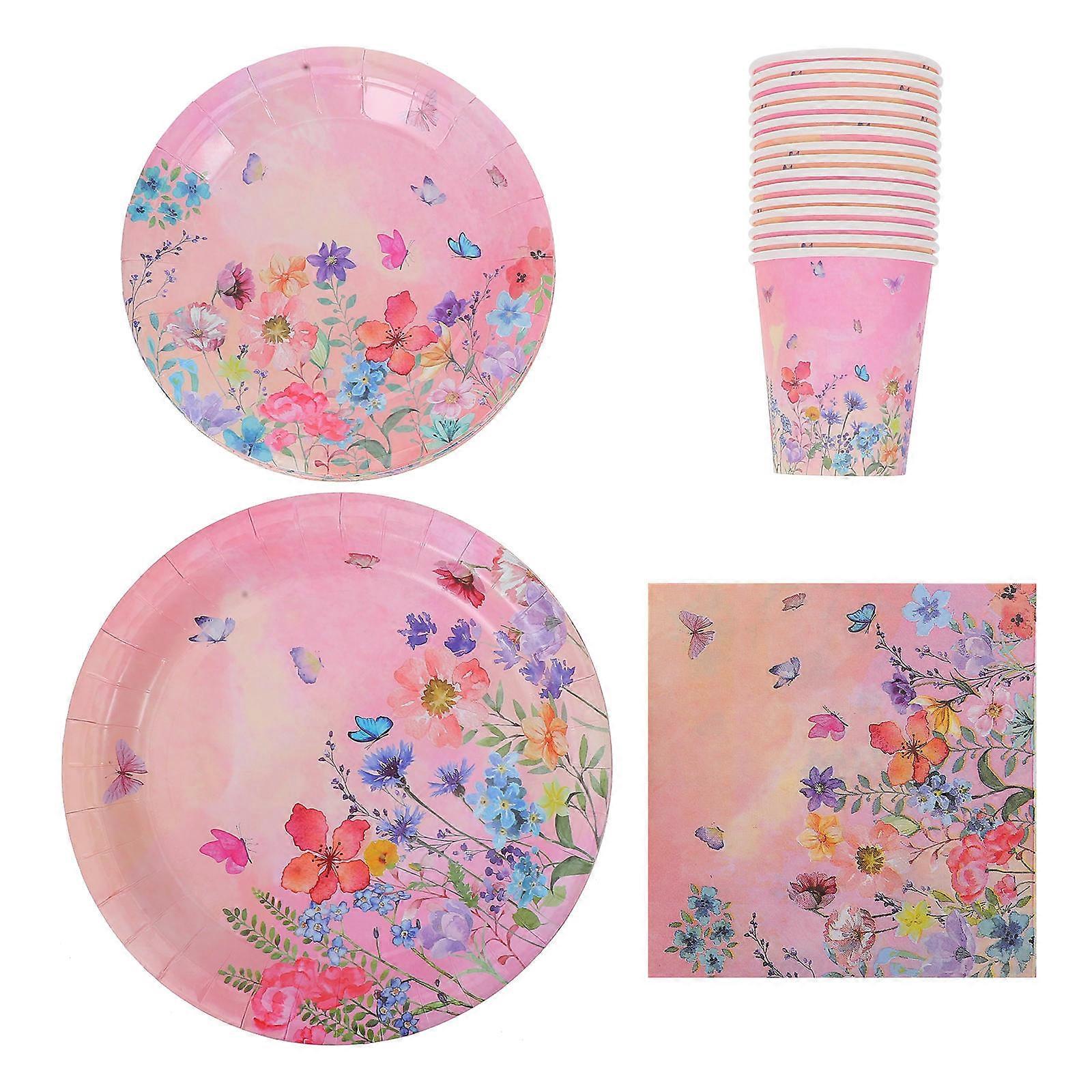 Napkins Printing Paper Set Spring Celebration Wedding Use Assorted Color 1Set