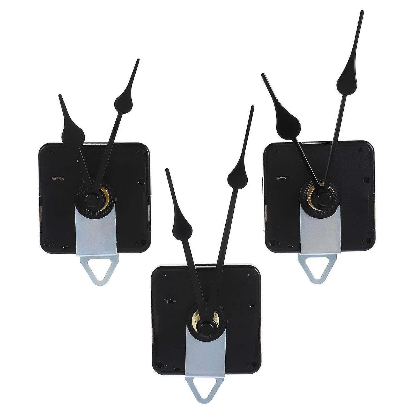 Diy Clock Parts Clock Movement Battery Operated Sleek Design Diy Enthusiasts 3Sets