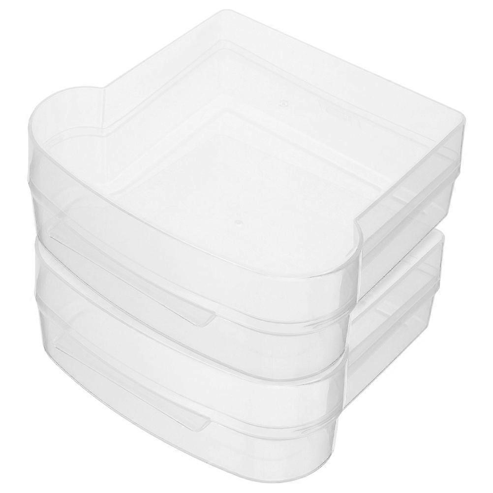 2pcs Toast Boxes Leakage-proof Bread Preservation Storage Boxes Bread Containers