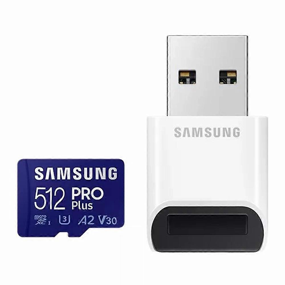 SAMSUNG Micro SD Card 512GB U3 V30 TF Card + Card Reader for Digital Camera/Smartphone/Tablet