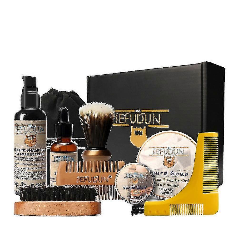 Men Beard Set Facial Beard Care Moisturizing Styling Tool Care Set