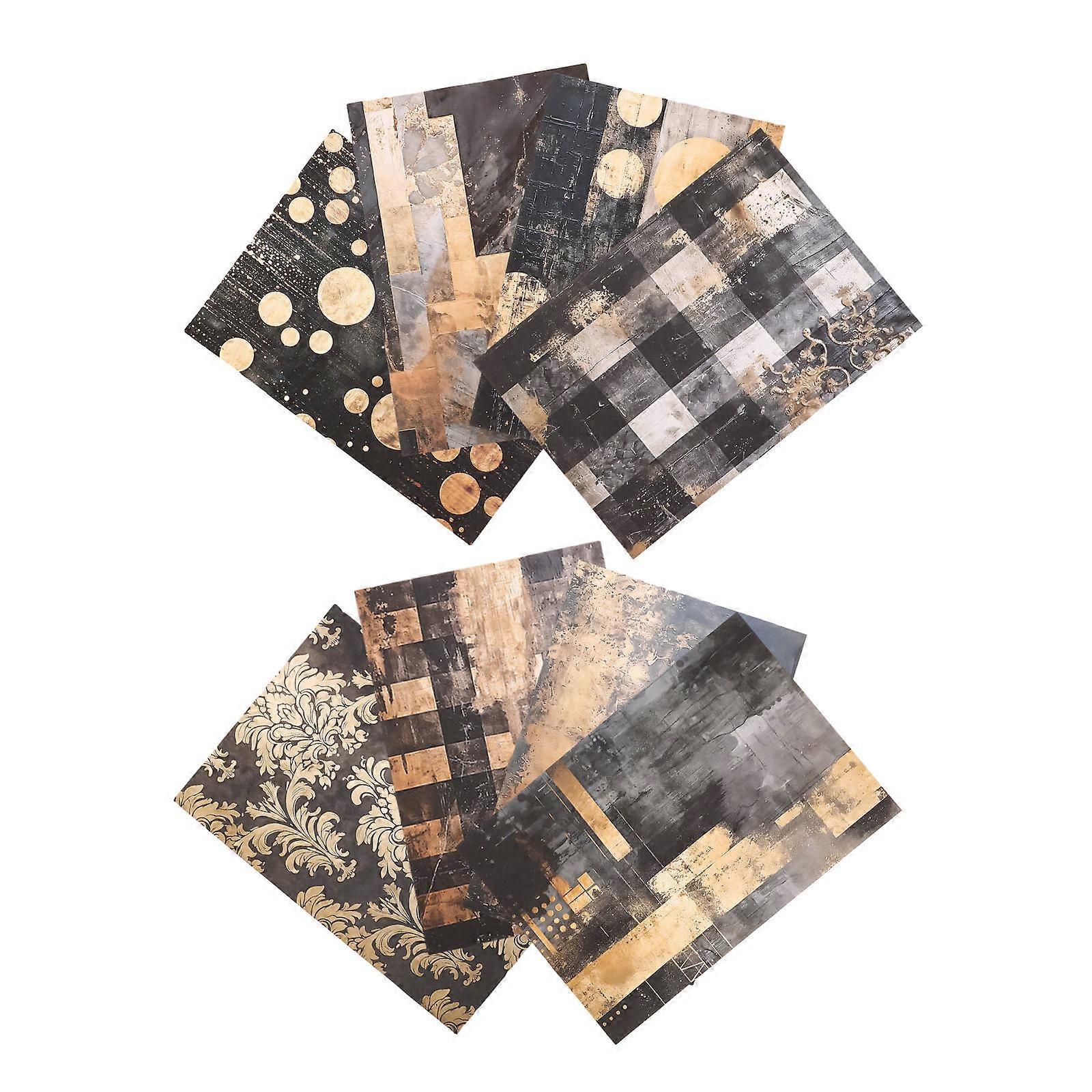 Craft Material Paper Scrapbooking Papers Diy Material Background Paper Assorted Color 8.25X5.62X0.04in Decoration 8 Sheets