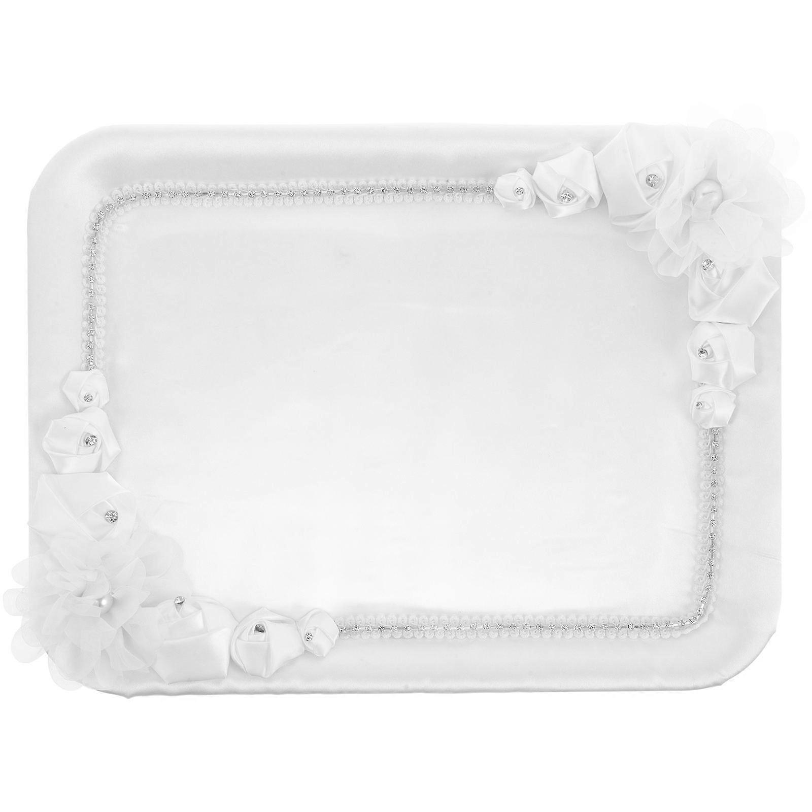 Here's an elegant and refined product description based on your title:
**Elegant Lace Decorative Tray – Versatile & Stylish Storage Solution for