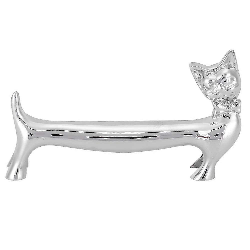 Chopstick Rest 4 Pack Cute Cat Design Stainless Steel Tableware Holders for Knives Forks and Chopsticks