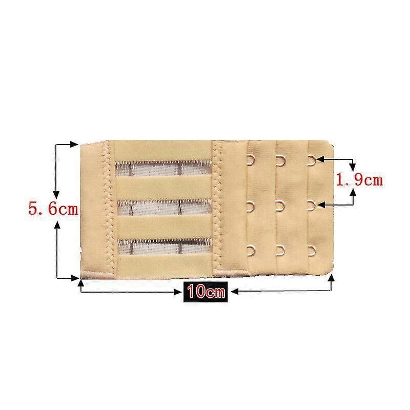 1PC Women Adjustable Bra Extender Strap 3 Rows 3 Hooks Extension Buckle Bra Strap Adapter Converter