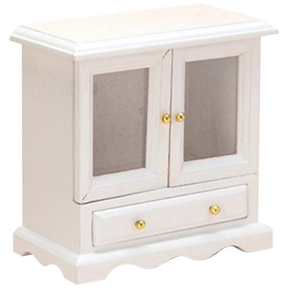 Rustic Cabinet Vintage Dollhouse Furniture Rectangular Shape 2.99X2.99X1.57 In 1Pack