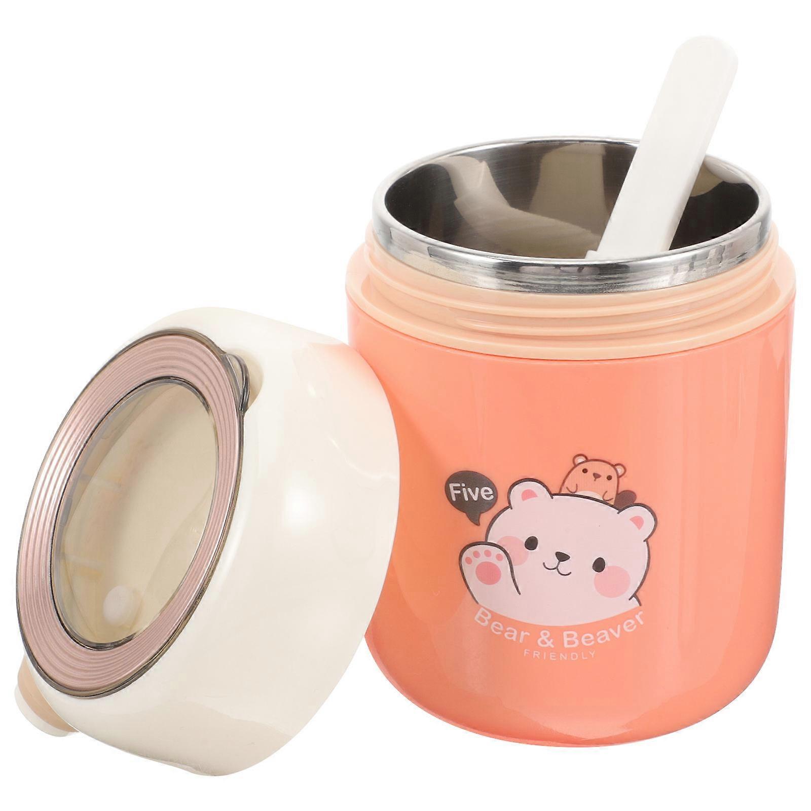 Thermal Container For Food Stainless Steel Insulated Lunch Soup Cup Daily Use 1Pcs