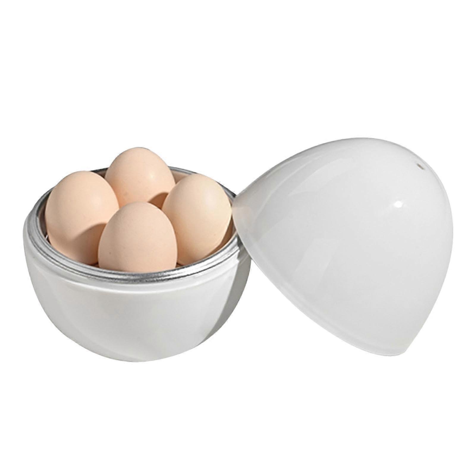 Microwave Egg Cooker for 1/4 Eggs, Boiled Egg Cooker with Lid, Egg Cooker for Hard Soft Boiled Eggs  4 Egg