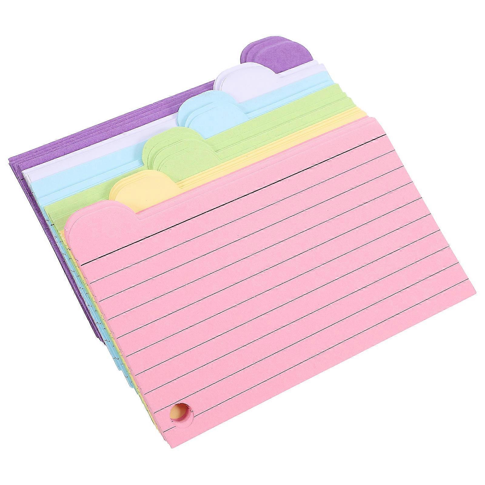 Colored Index Cards Flashcards With Rings Studying Supplies College Essentials For Students Writing Paper 1Set