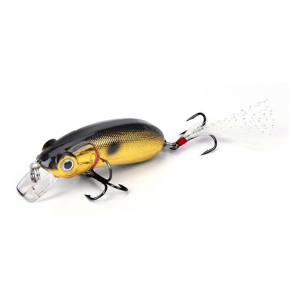 Multi-color Simulating Mouse Shape Plastic Hard Fishing Baits Lures with Hook (A)
