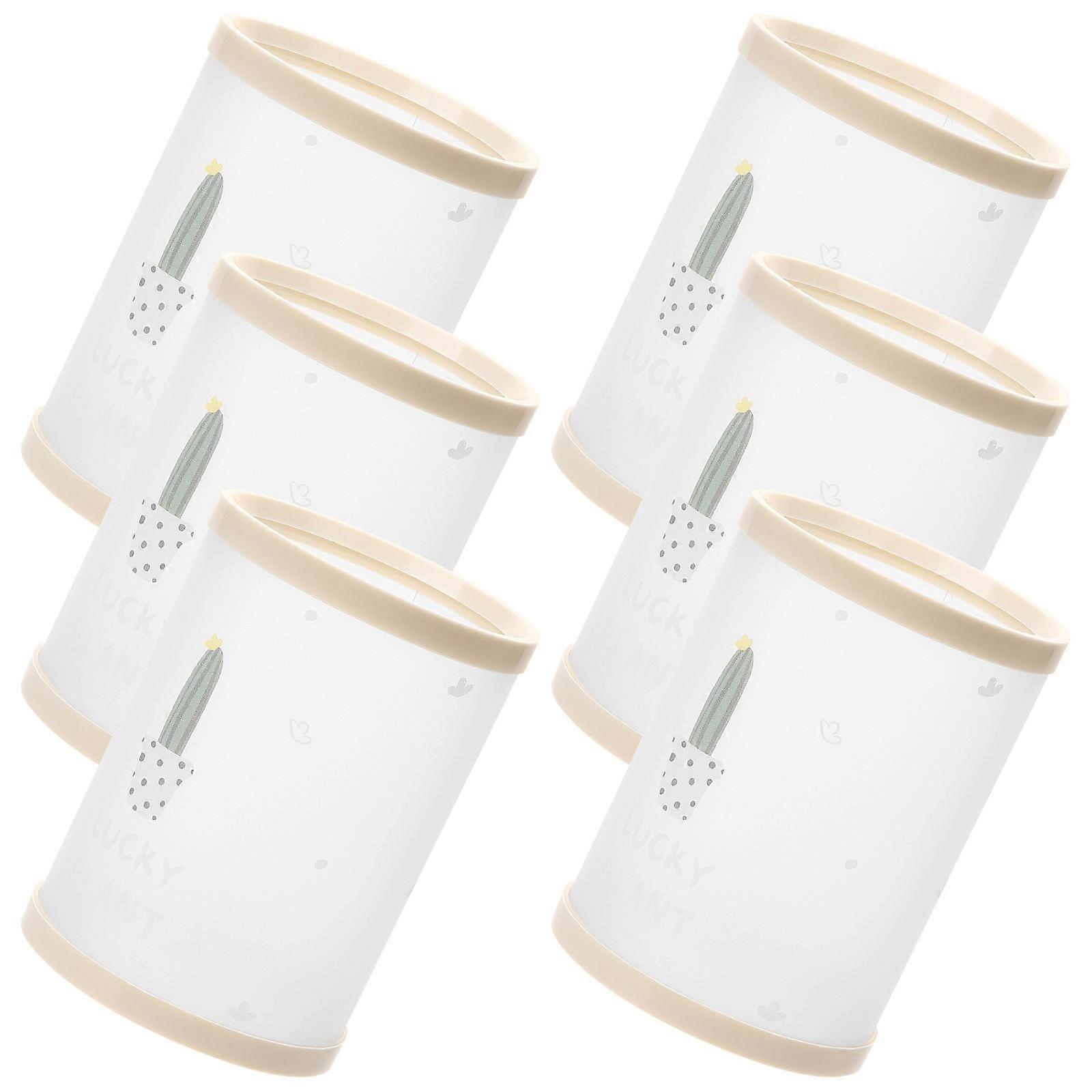 Pencil Holders Diy Assembly Pen Container Box present For Kids And Friends Transparent 6Pcs