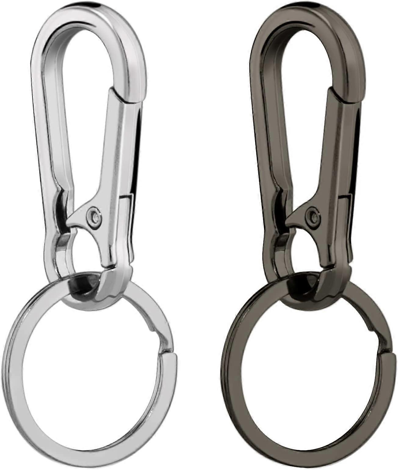 2 Pieces Metal Keychain Key Ring, Key Chain Ring Storage Box