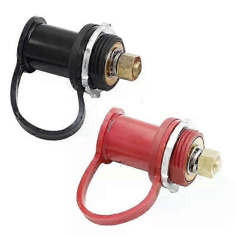 250ACar Thru Panel Battery Terminal Connector 20MM Studs Red 250A Battery Charger Post With Cover