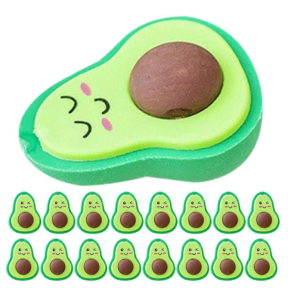 20pcs Cartoon Pencil Erasers Bulk Multi Function Erasers for School Students Bright Colorful Erasers for Writing Correction and Party Supplies