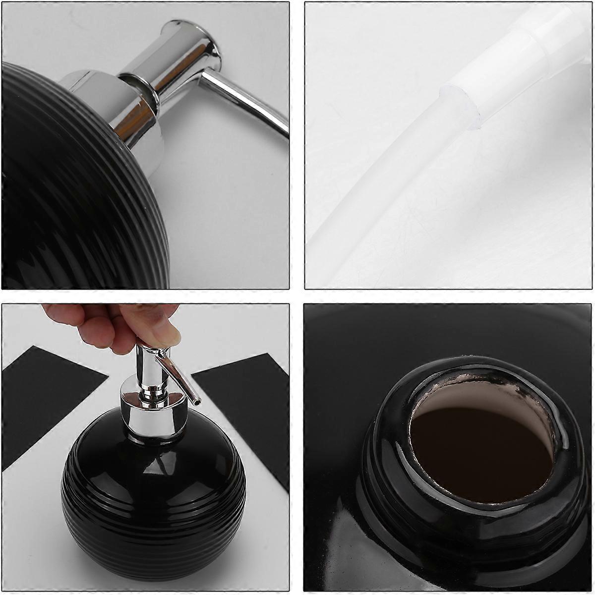 バスルームローションポンプディスペンサーセラミック1個を絞るのが簡単