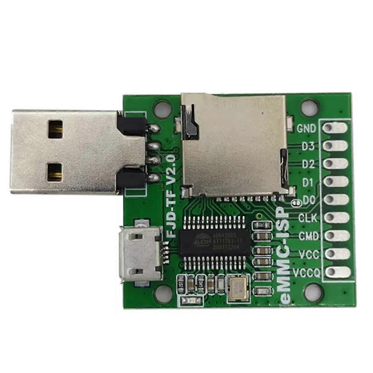 Emmc-Isp Flying Line Unlock Artifact Mobile Phone Brush Au6438Bs Card Reader Phone Repair Flash Mac