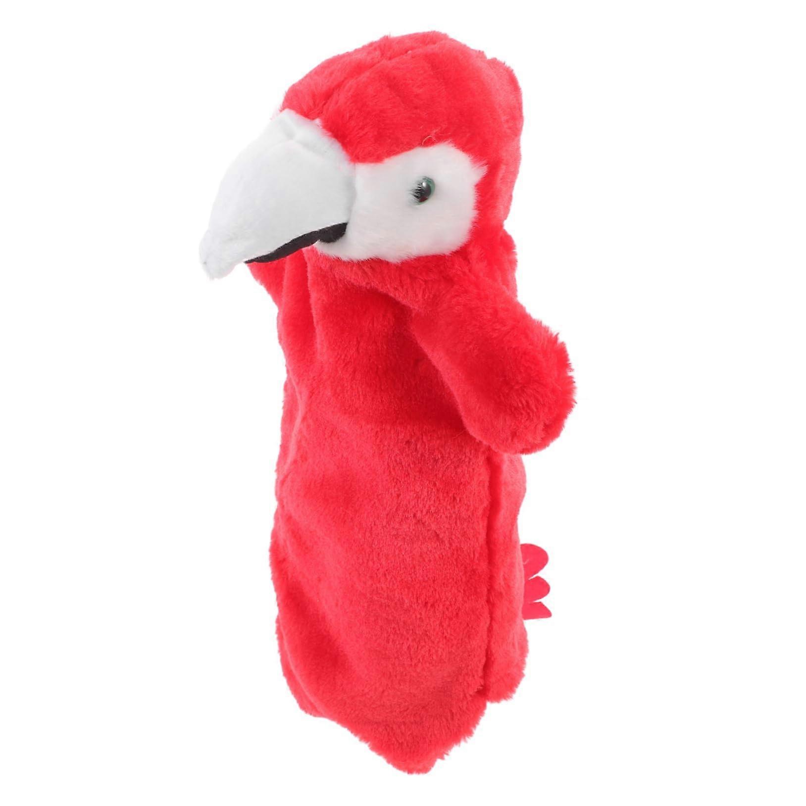 Cute Plush Hand Puppet Parrot Interactive Narrative Doll for Role Play and Creative Storytelling for Imaginative and Emotional Bonding