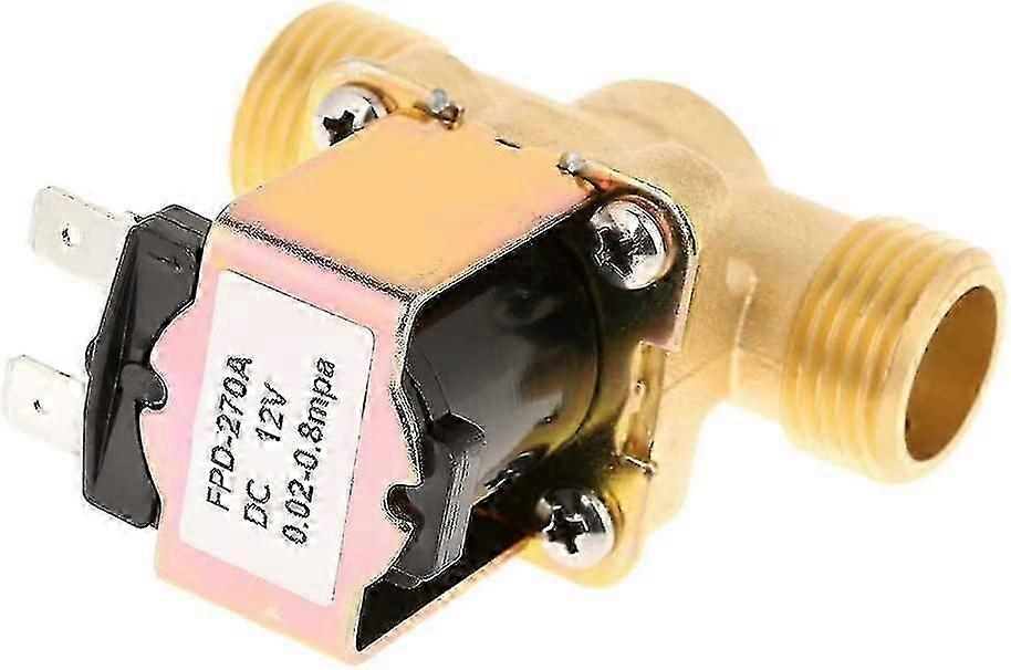 12v Solenoid Valve - Normally Closed Brass Electric Watering D Valve for Control