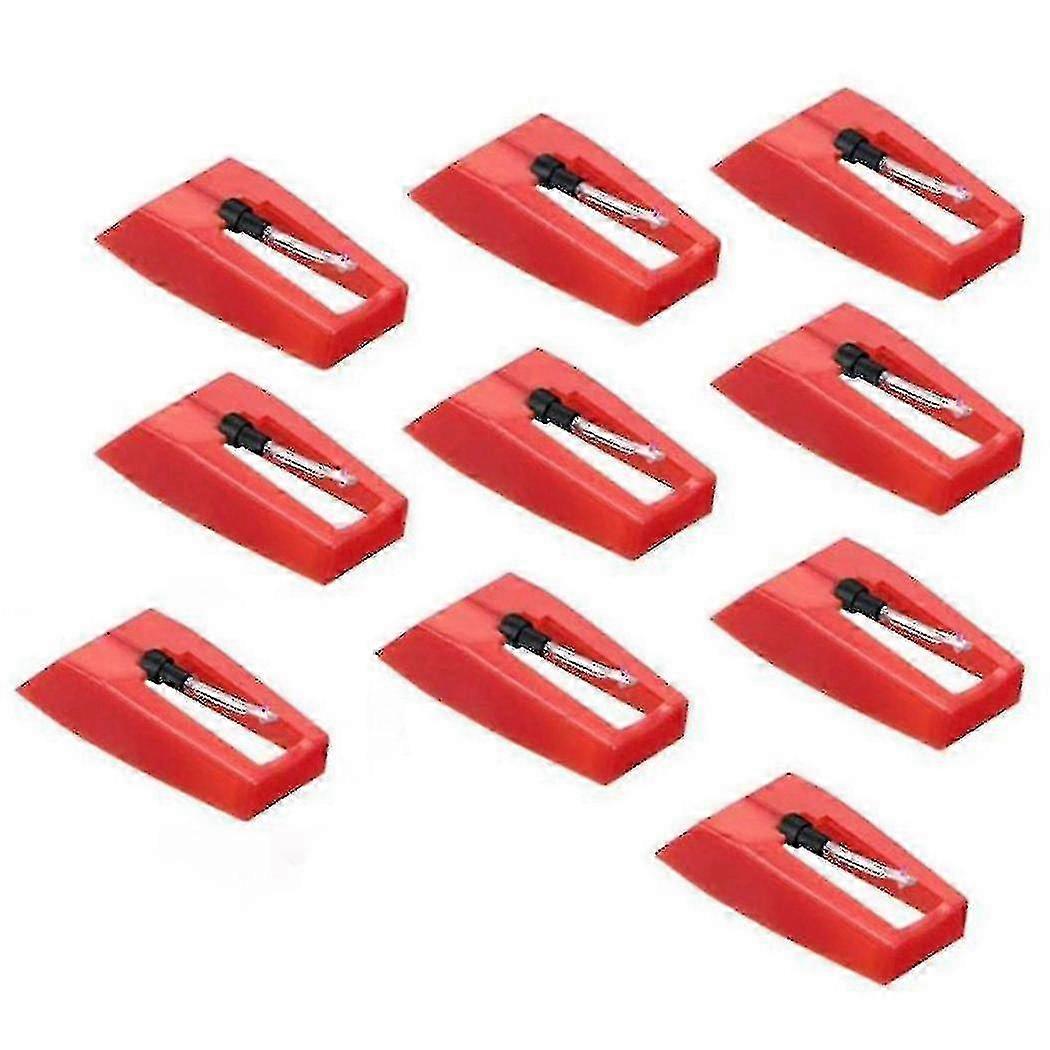 10 Pcs Vinyl Turntable Needles for Record Player Pickup Stylus for Disc Cap Records