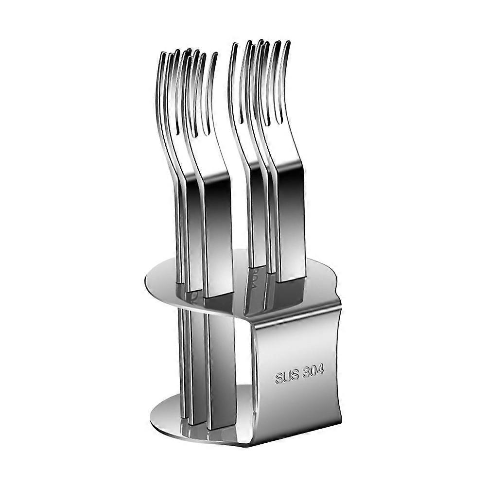 Stainless Steel Fruit Forks Dessert Forks Parties Cakes Long Handle 1Set Reusability