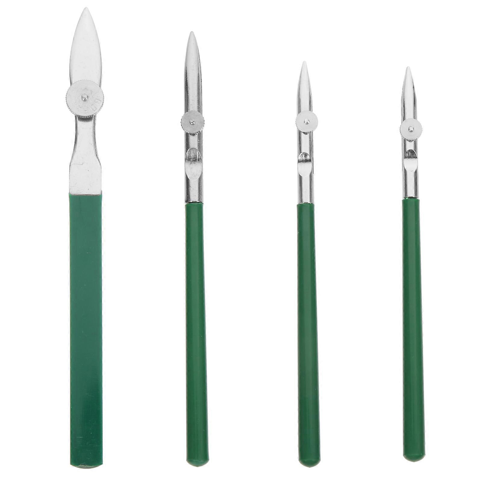 Fine Ruling Pen Technical Drawing Pens Green Color 4Pcs