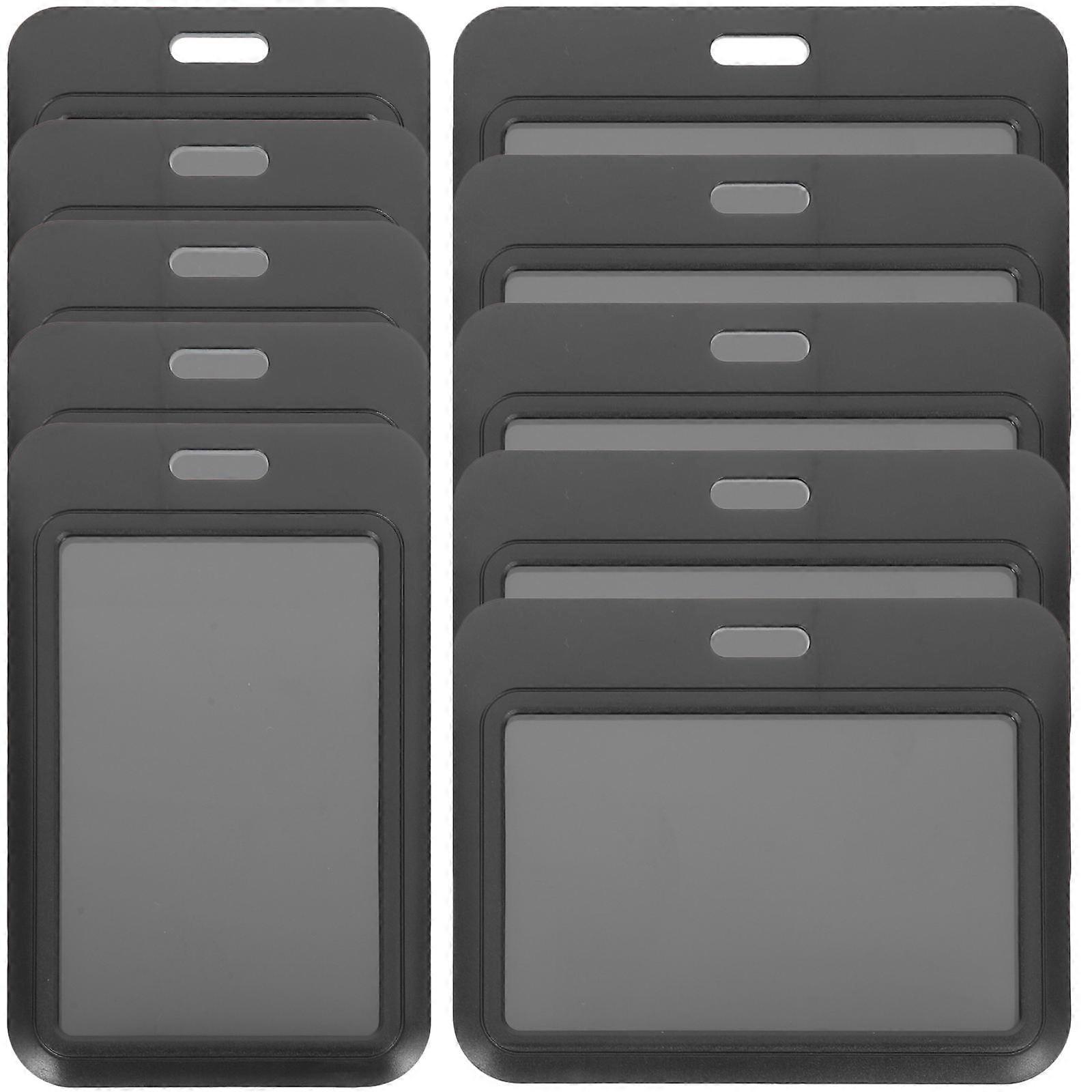 Id Badges Holder Name Badge Holders Easy Access Card Protection Staff 10Pcs