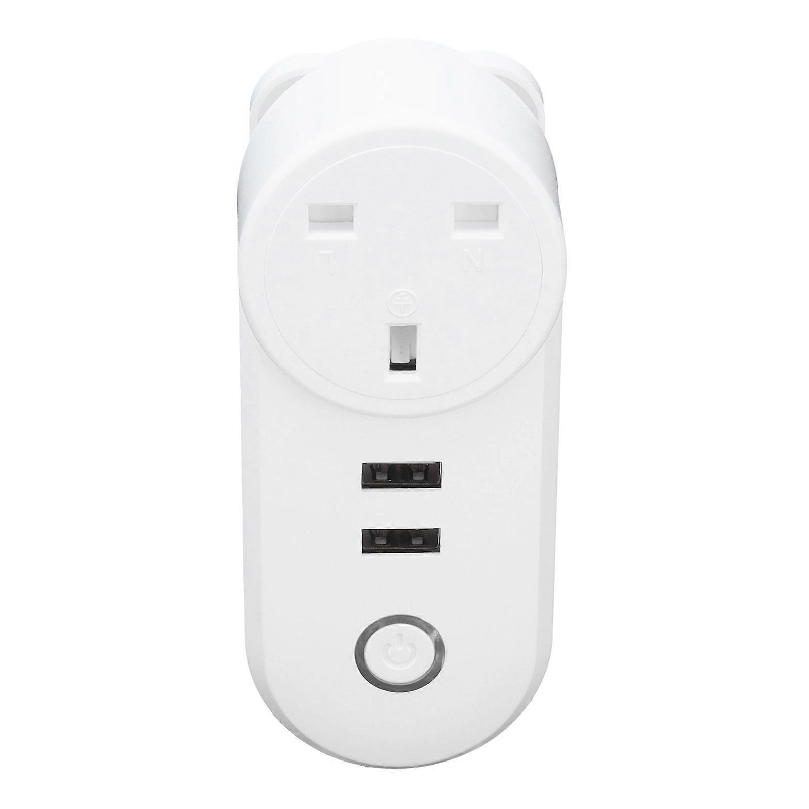 Smart WiFi Plug Dual USB Plug Smart Outlet Wireless APP Voice Control Timer Socket