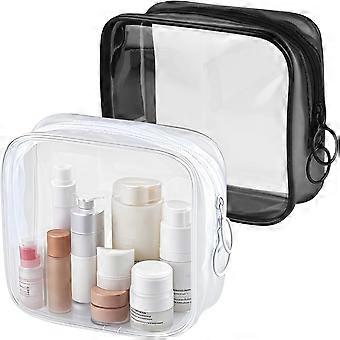 2stk små rejsetoilettasker - Mini Makeup lynlåstaske kosmetiktaske