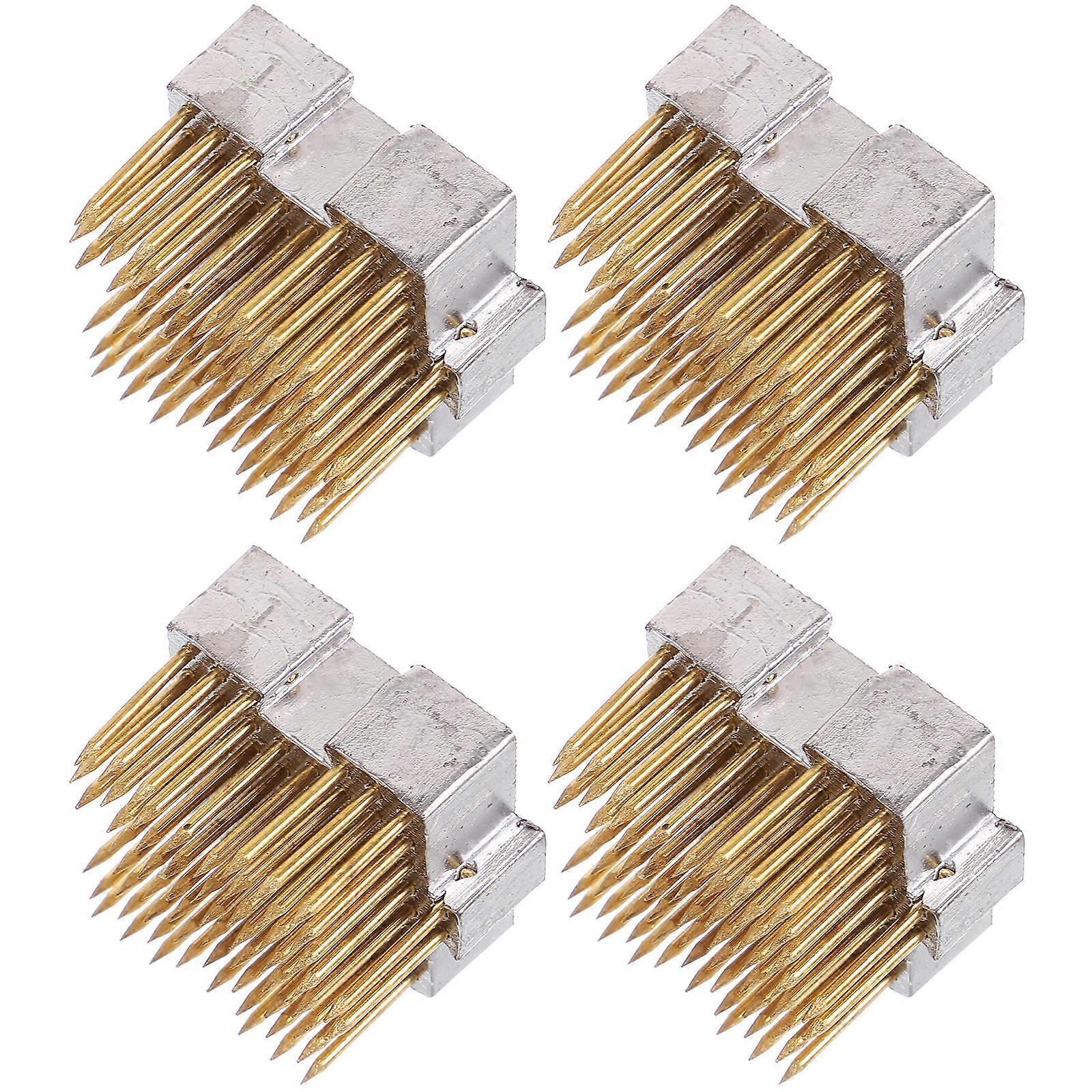 Floral Pin Holder Copper Flower Arrangement Fixer For Craft Projects Silver 4Pcs
