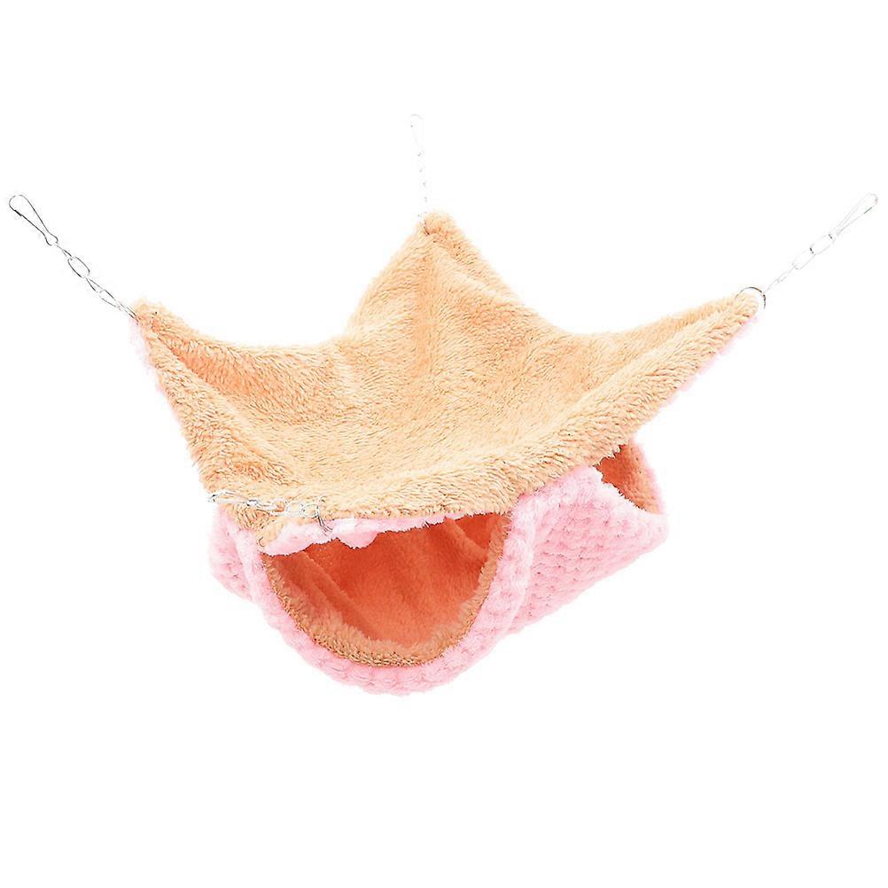 Comfortable Double-Layer Hamster Hideout Hammock for Small Pets
