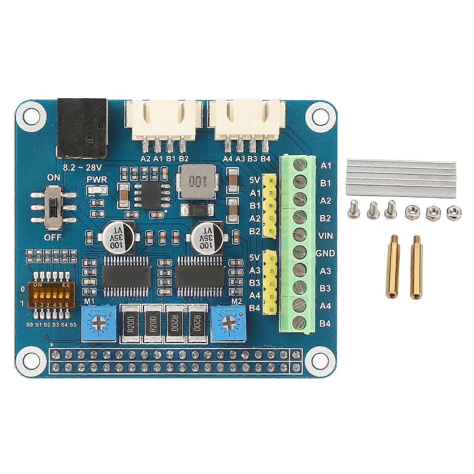 HAT for Raspberry Pi HR8825 Driver Chip Motor Controller Drives 2 Stepper Motors 1/32 Microstepping