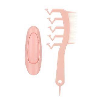 Hår Slits Kam Z Form Ergonomiskt Handtag Lätt Bärbar Artefakt Detangling Kam Hår Verktygssats YMMR)