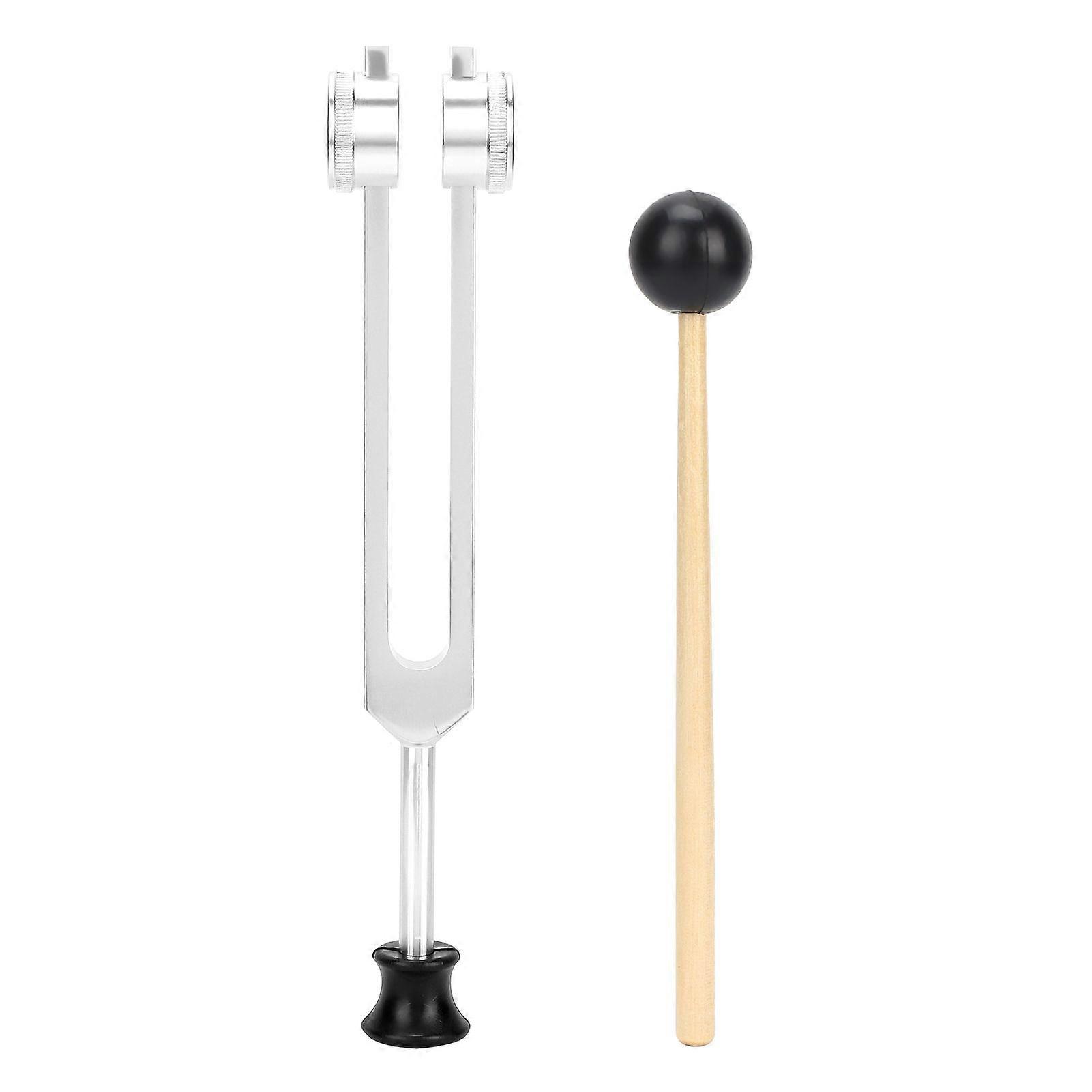 OM136.1 Aluminum Alloy Tuning Fork Portable Yoga Sound Therapy Tuning Fork with HammerYMMR)