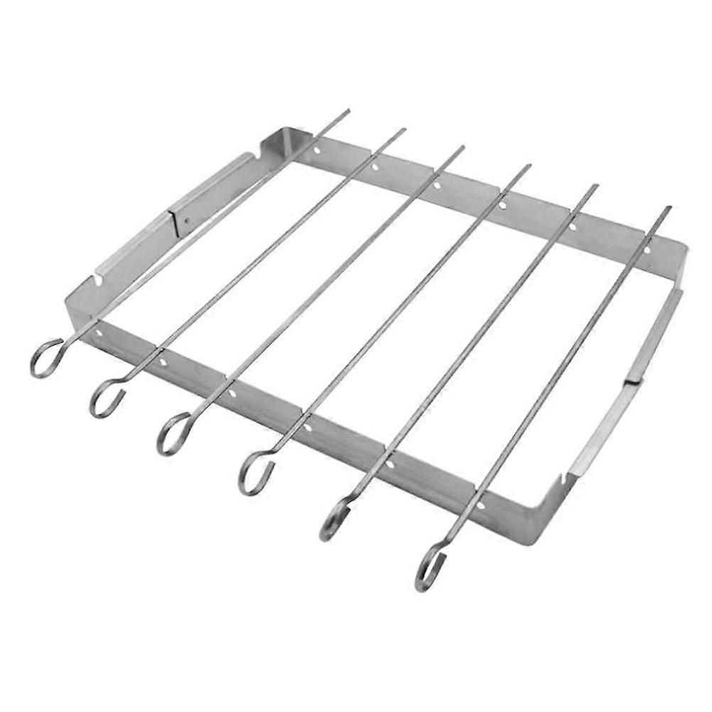 1 Set Sturdy Skewer Rack Set For Bbq Skewers Outdoor Picnic Cookware Housewarming Grilling Enthusiasts