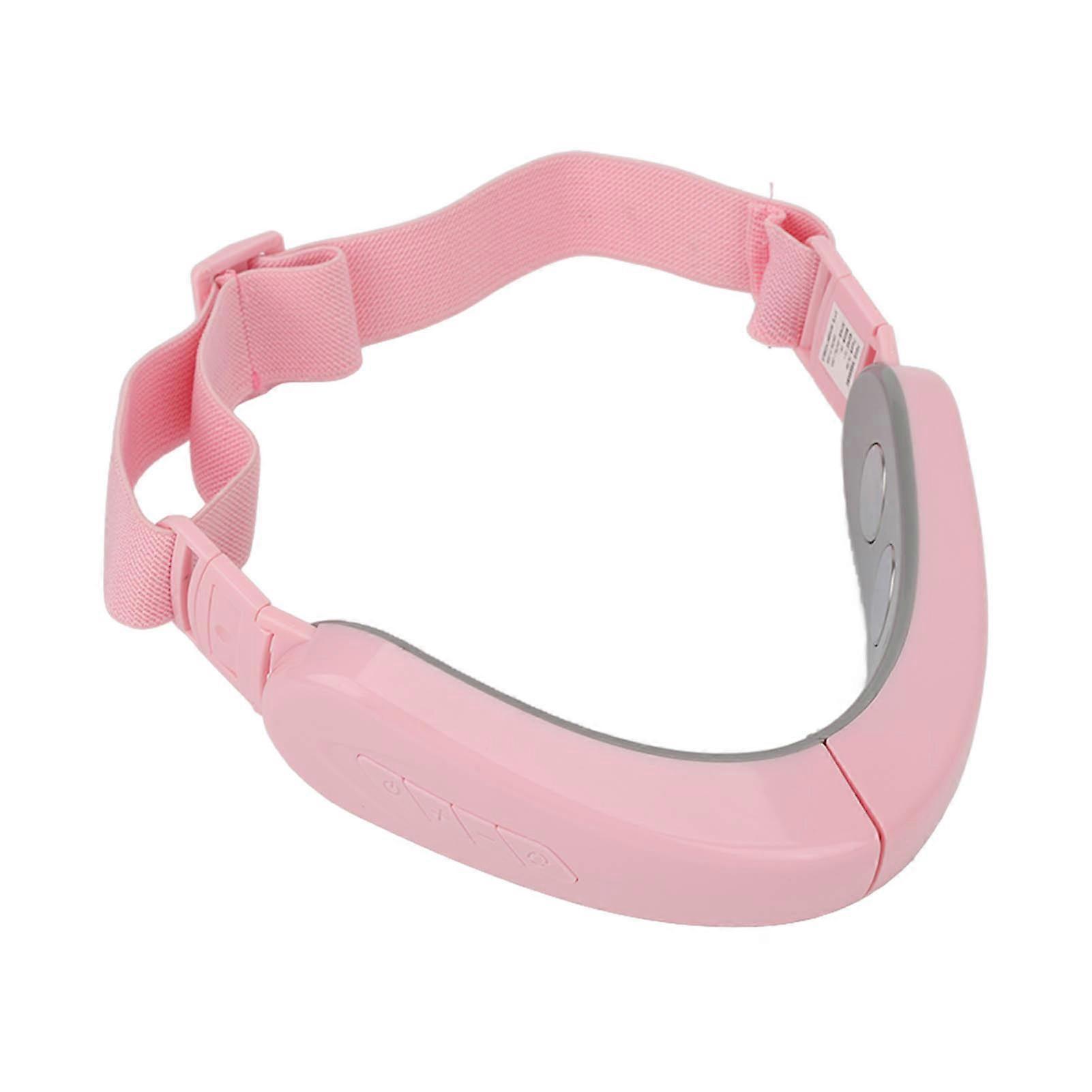 Electric V Face Machine Intelligent Voice Micro Current Double Chin Reduce Face Lifting Firming Device Pink