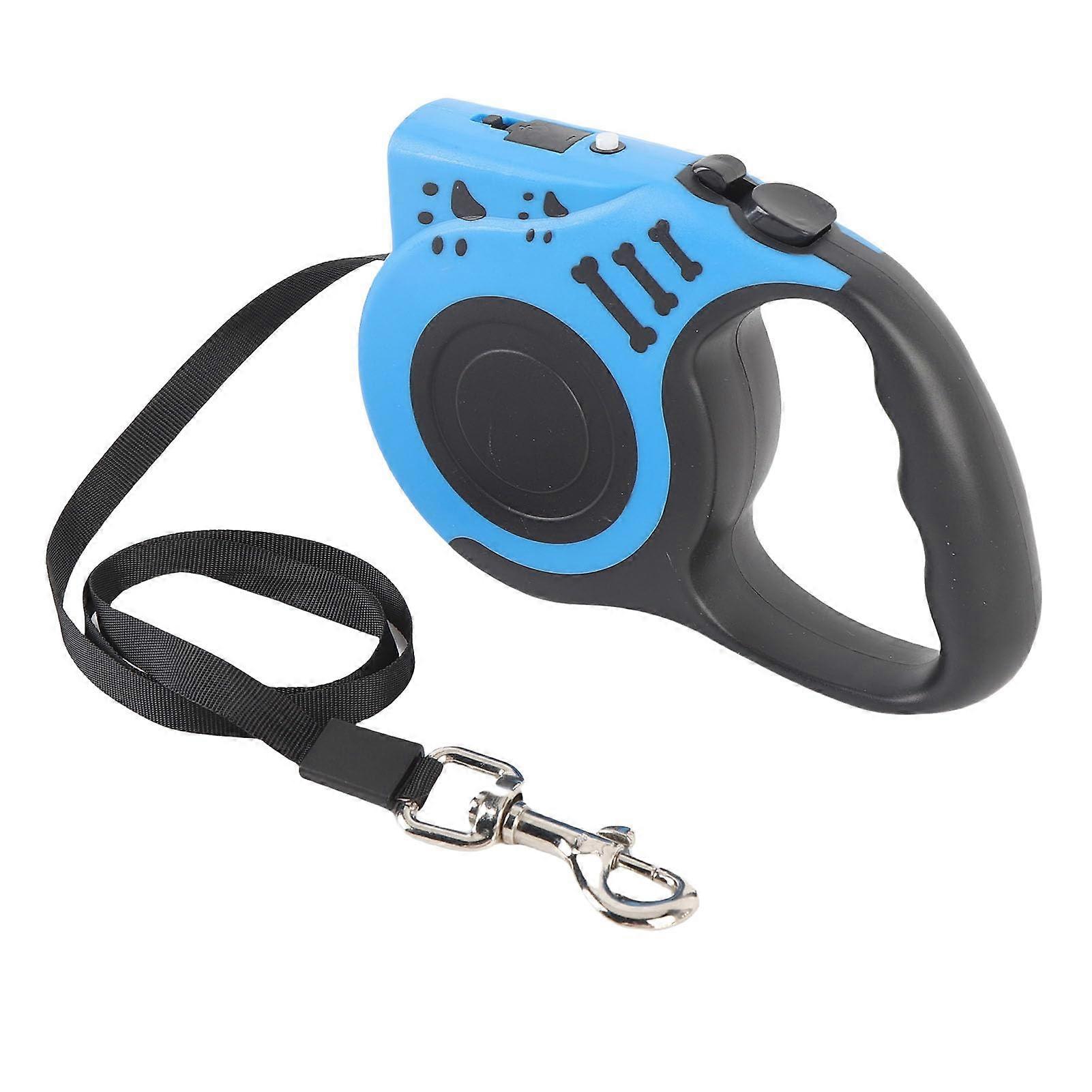 LED Retractable Dog Leash, Comfortable Handle,  Brightness, 16.40 Feet, 99.21 Lbs, with LED Light, for Small to Medium Dogs