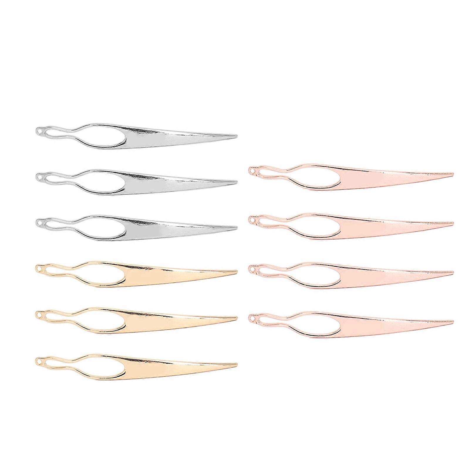 10pcs Dreadlock Tool for Locs Tightening Accessory Alloy Dreadlock Interlocking Tools with Storage Jar