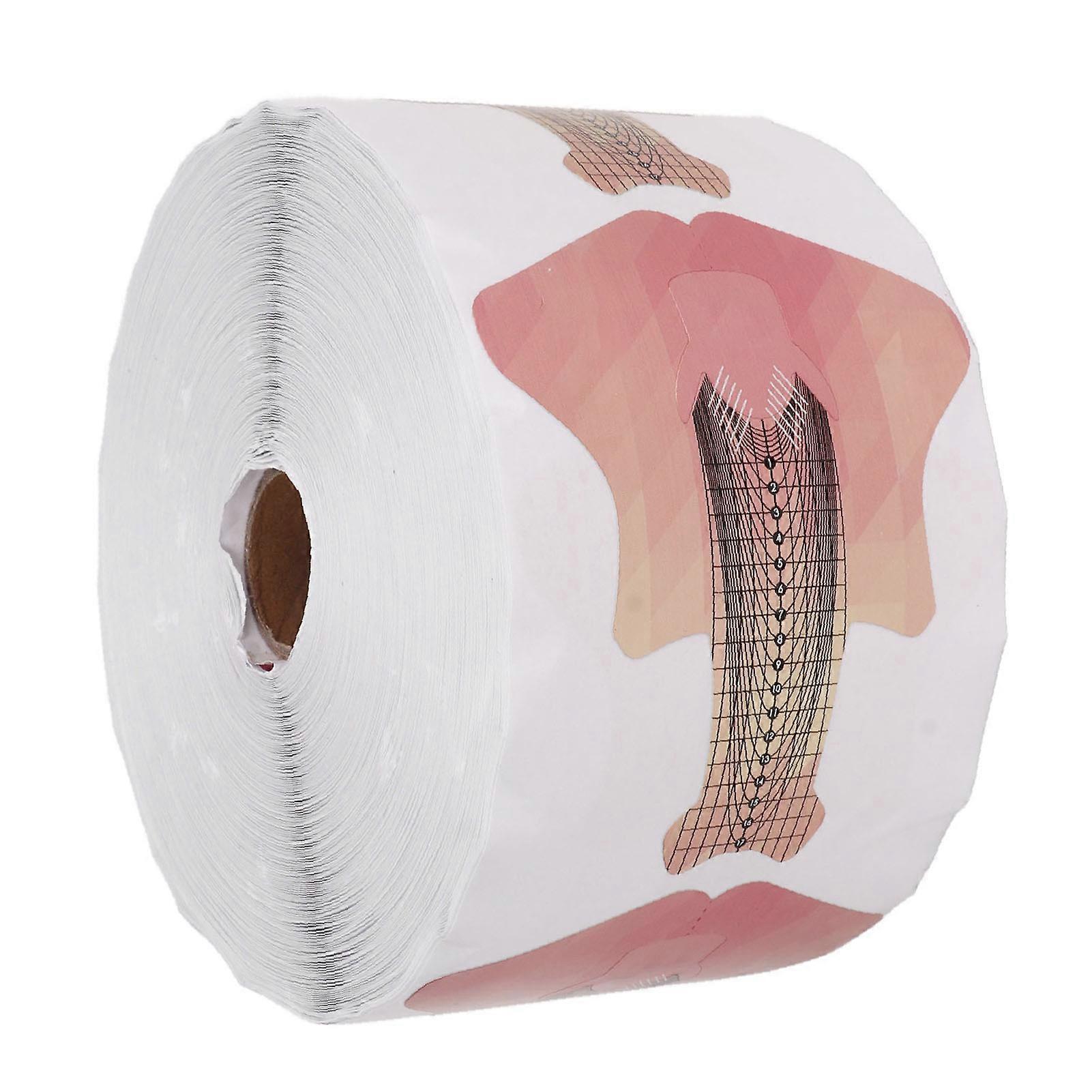 500pcs Nail Form Guides Detachable Self Adhesive Clearly Marked Nail Extension Form Sticker