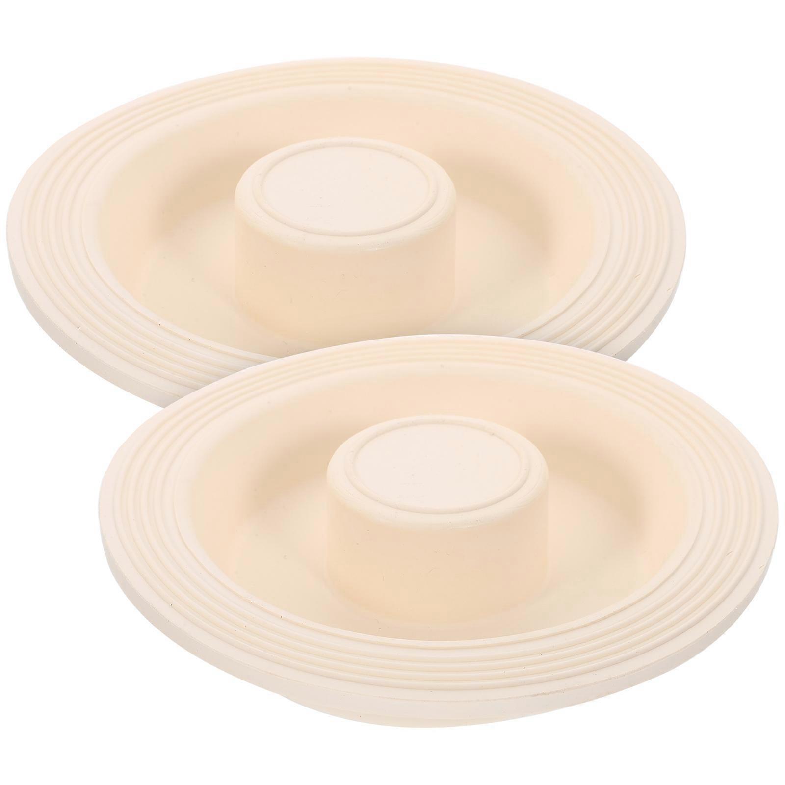 Rubber Tub Stoppers for Home Ultra Thin and Flat Design 2 Pcs