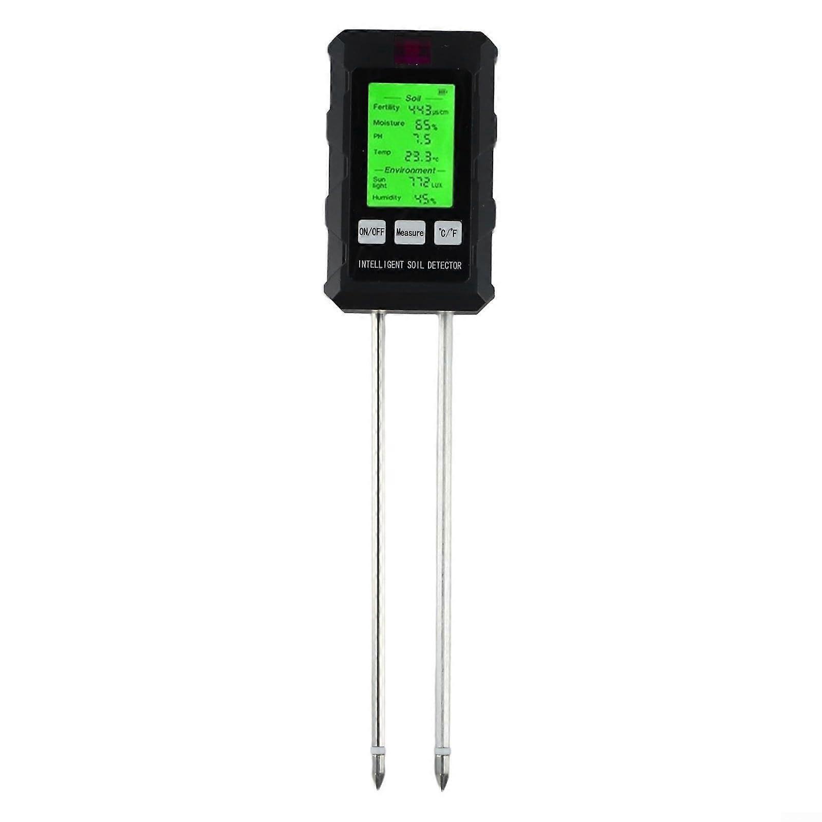 Precise Soil Tester for Garden Plants - pH and Temperature Measurement with Comprehensive Analysis Features