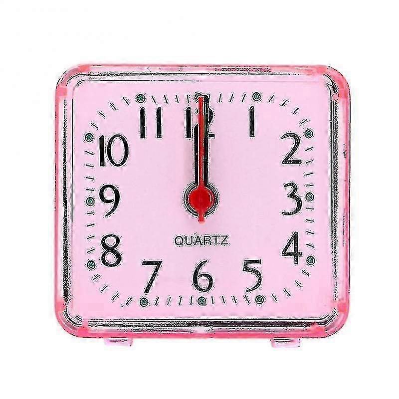 Portable Square Small Alarm Clock Travel Quartz Beep Clock Fashion Bedroom Bedside Alarm Clock Multi-function 0619