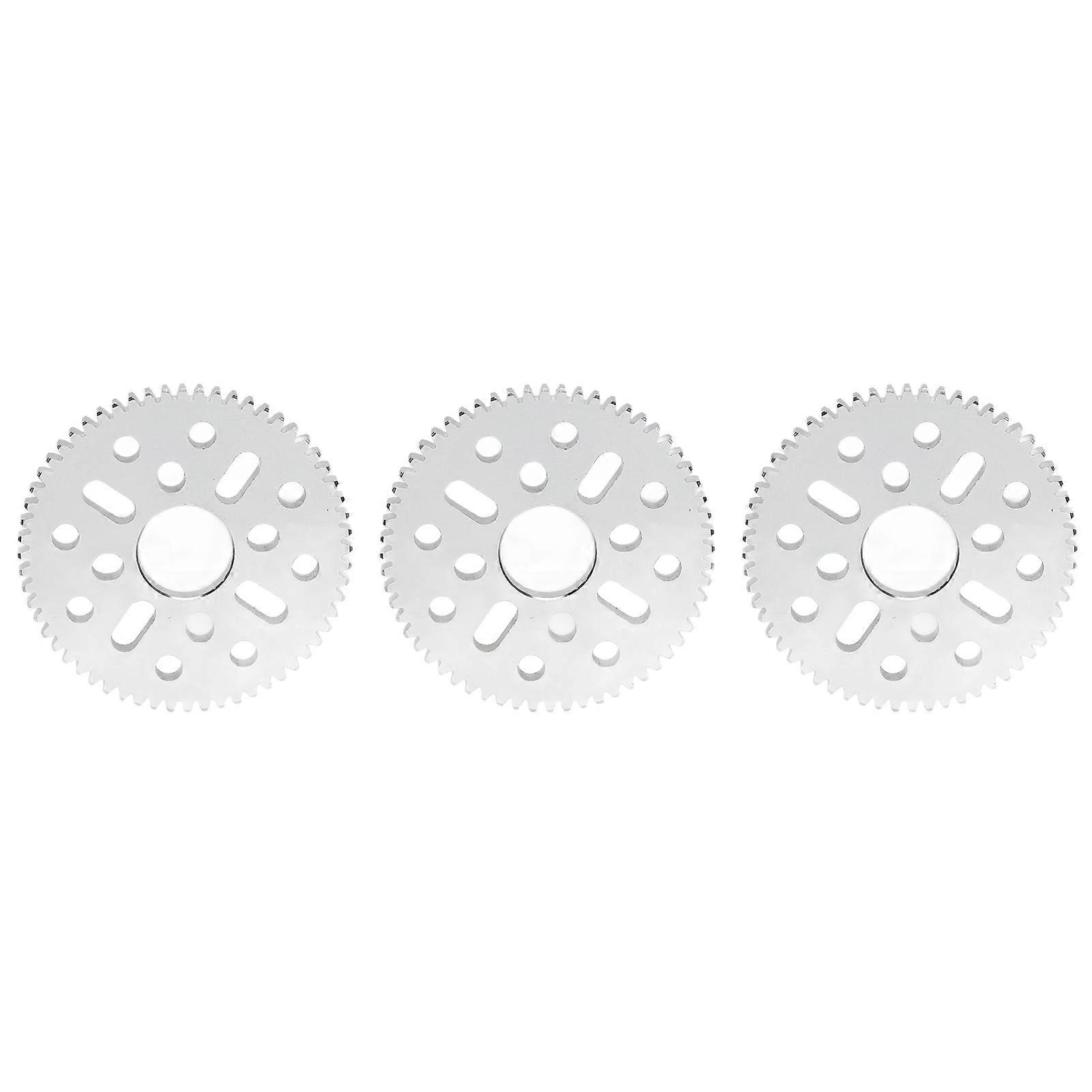 3Pcs Spur Gear Straight Tooth 4 Long Hole 12 Round Hole 0.8 Mod 14mm Center Hole 4mm Thickness4312‑0414‑0060