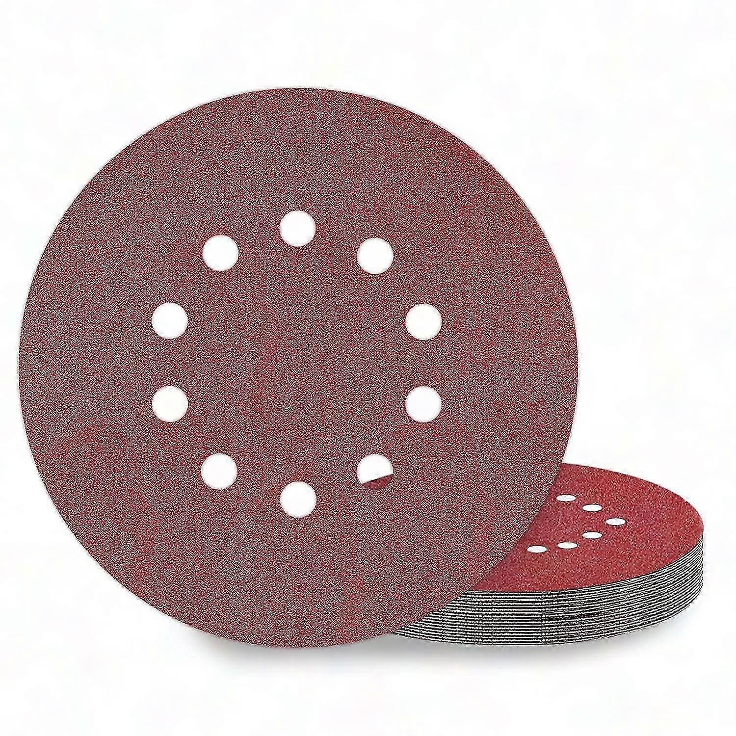 225mm Resin Bonded Sanding Discs - 10 Pack with Hook and Loop Backing for Long-Lasting Use