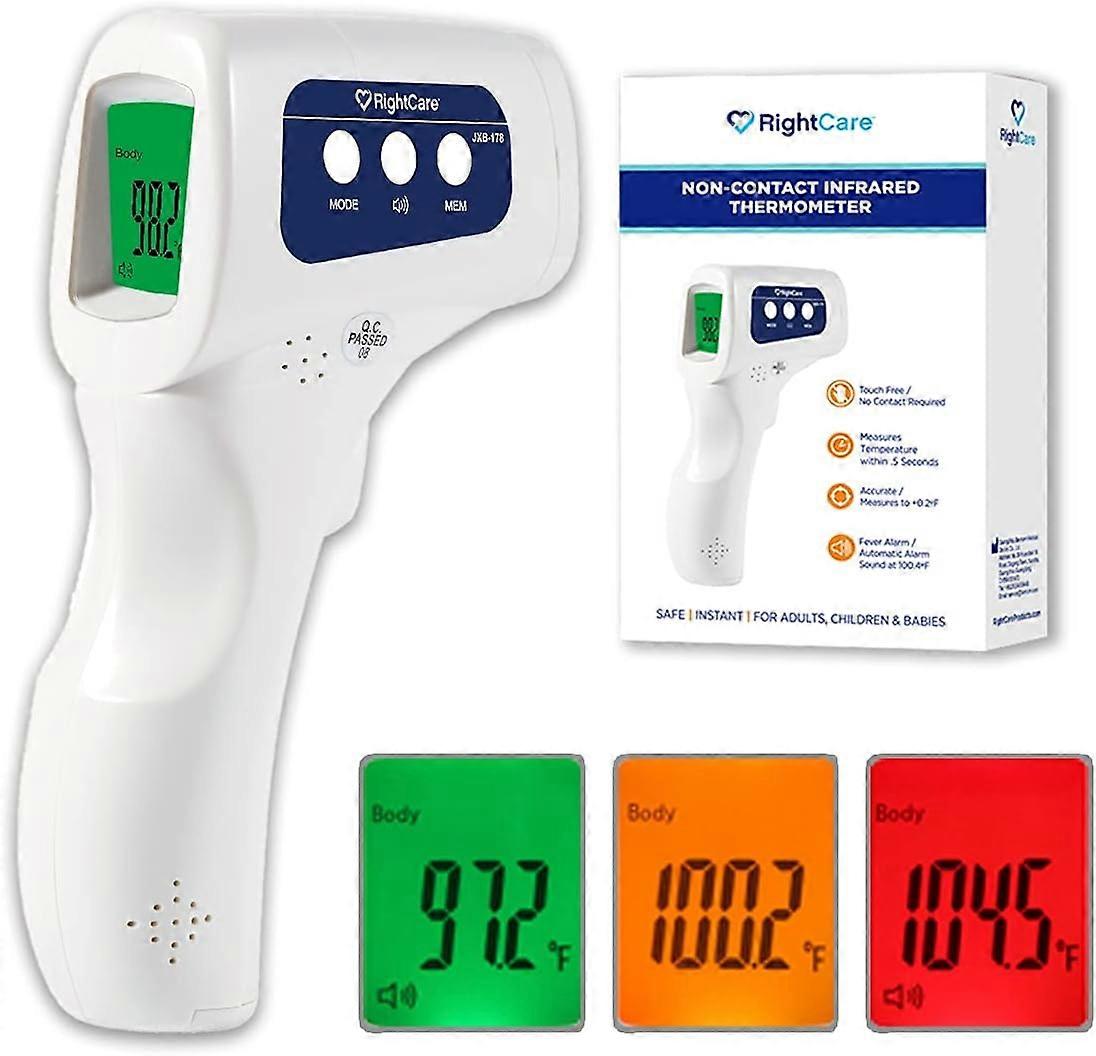 No-Touch Infrared Forehead Thermometer with Instant Results