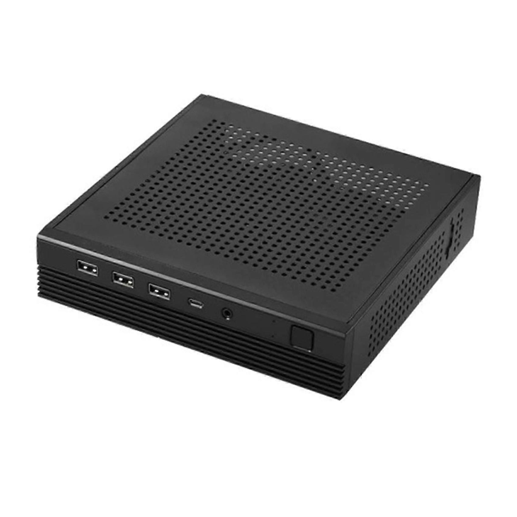 TX06 Desktop Mini ITX Case Mini Game Computer Chassis HTPC Chassis for MINI-ITX Ultra-Thin Motherbo