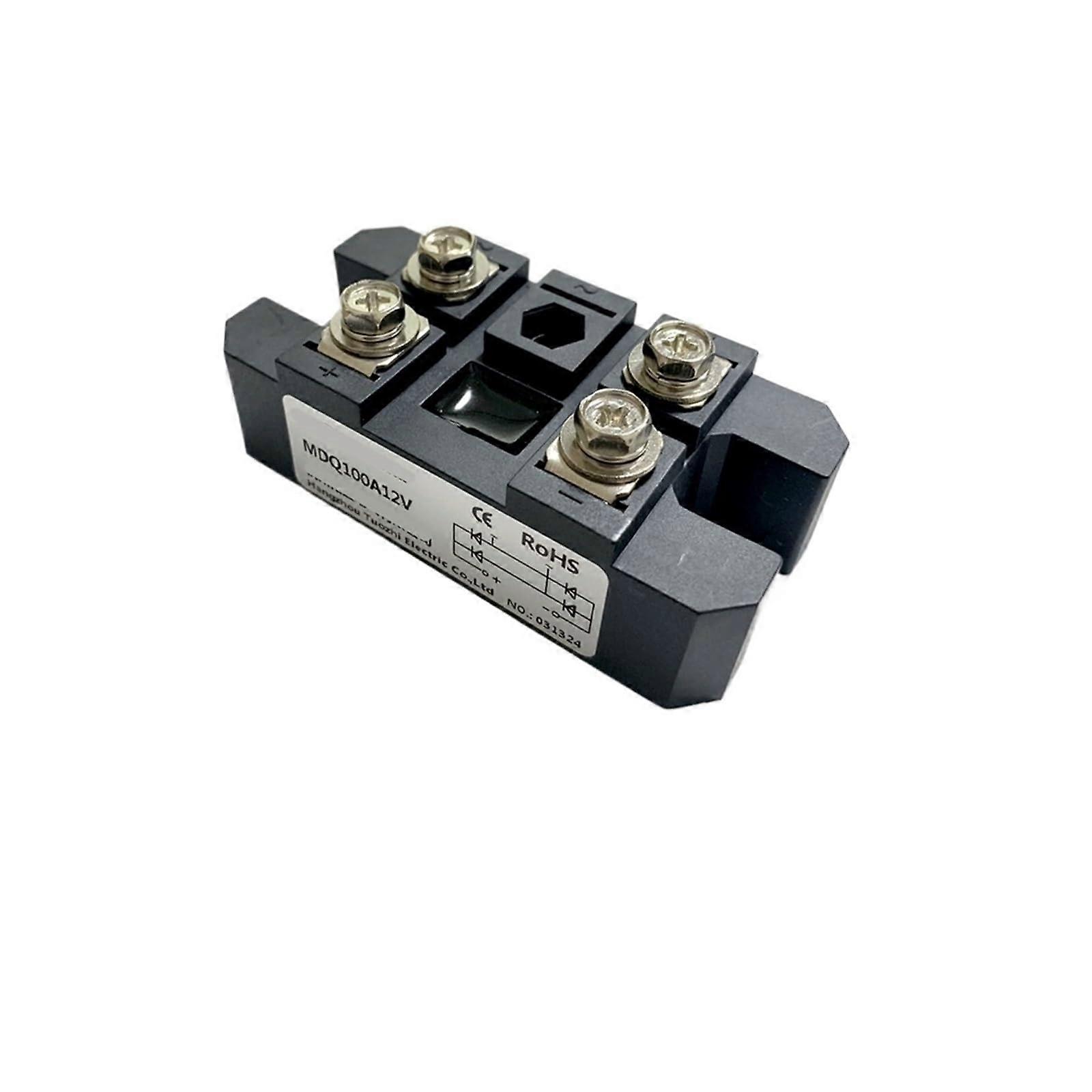 Single-Phase Bridge Rectifier Module AC To DC MDQ100A 12V 24V 36V 48V 800V
