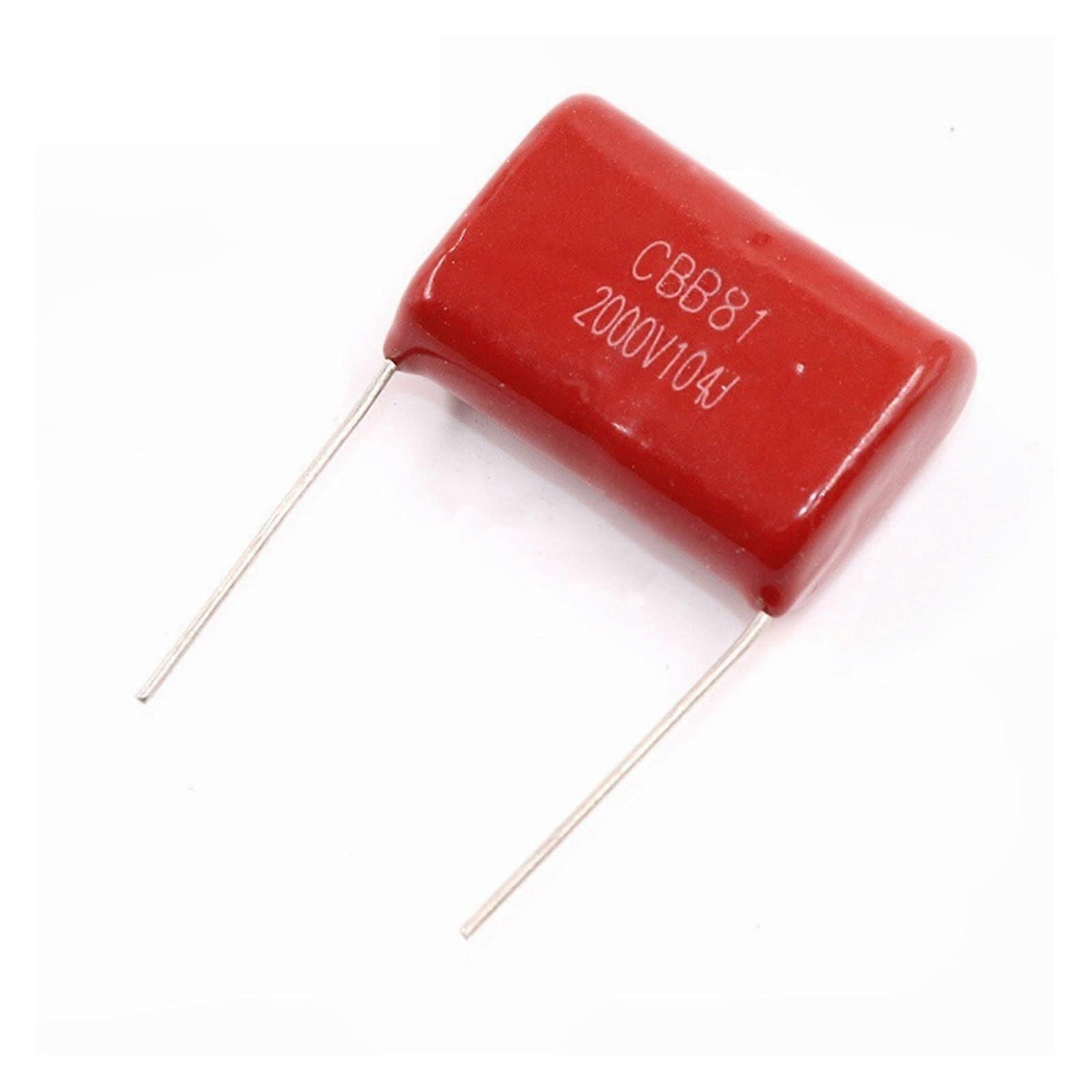 0.1uF 2000V CBB81 Polypropylene Film Capacitor 100NF 25mm Pitch 5pcs Lot High Voltage Capacitor with Capacitance Meters