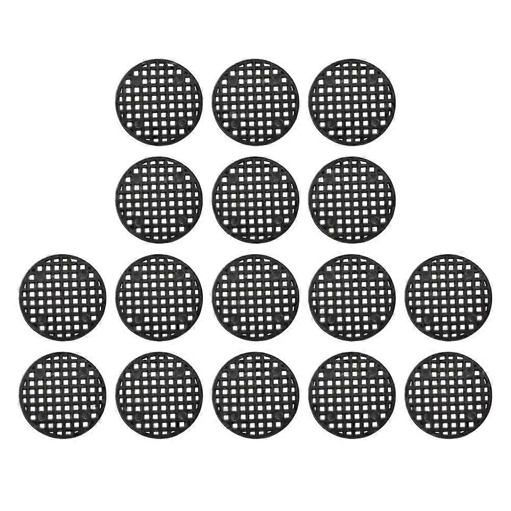 Black Plastic Planter Hole Mesh Pads for Home with Excellent Drainage and Durability 100pcs