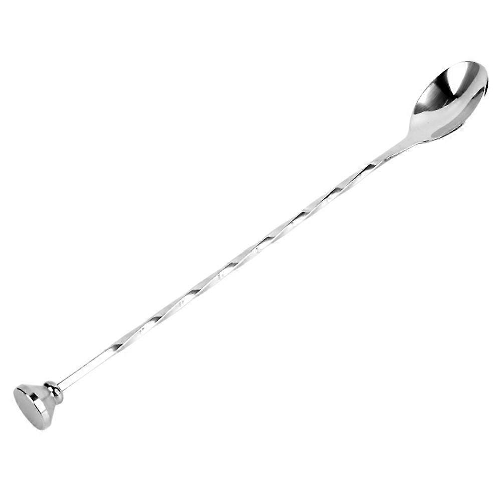 Here's a well structured product description for a **Stainless Steel Cocktail Mixing Spoon** that's suitable for use in both professional and home