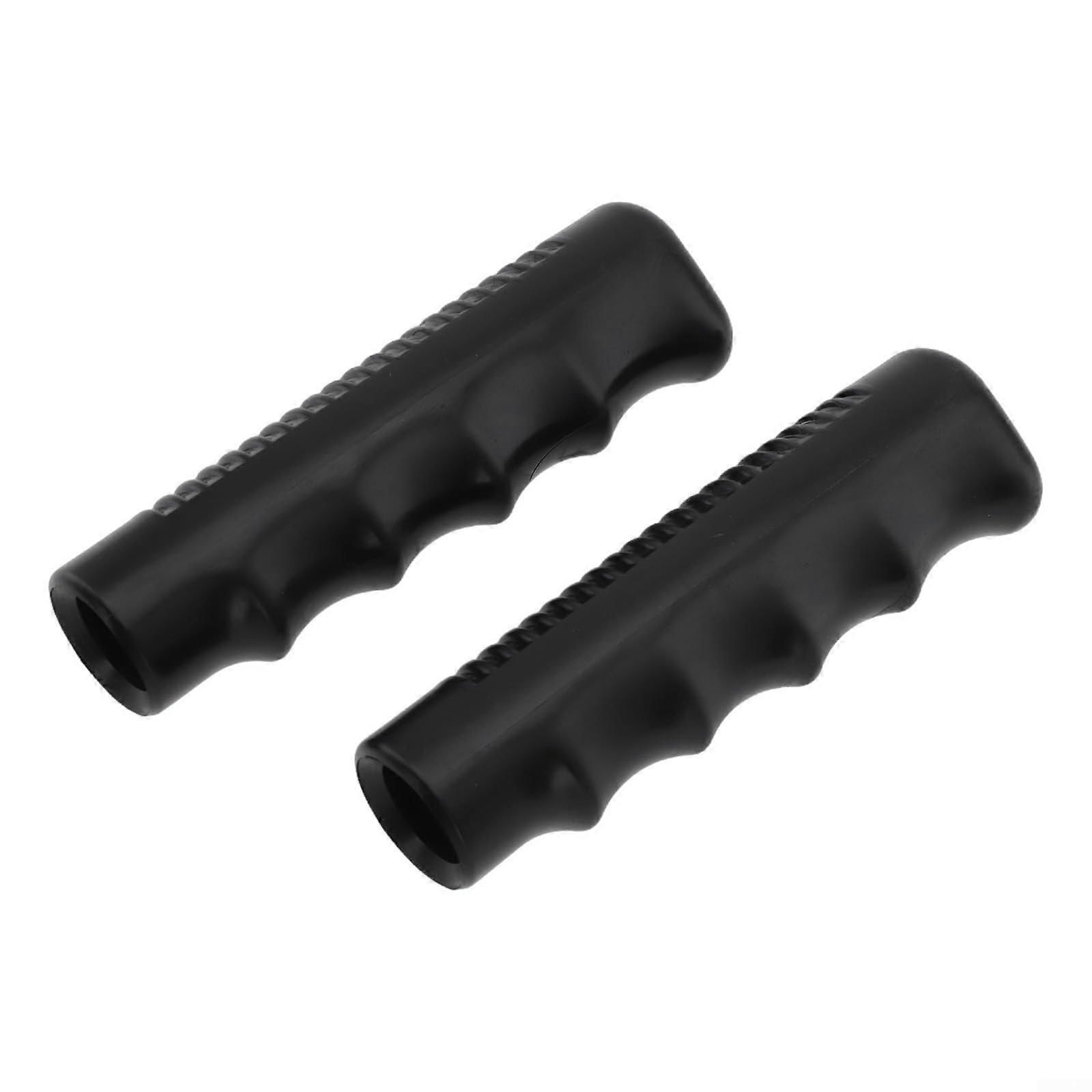 Replacement rubber grips for wheelbarrows, nonslip design for improved control, 125 x 20 mm, 2 pieces 125 x 20mm